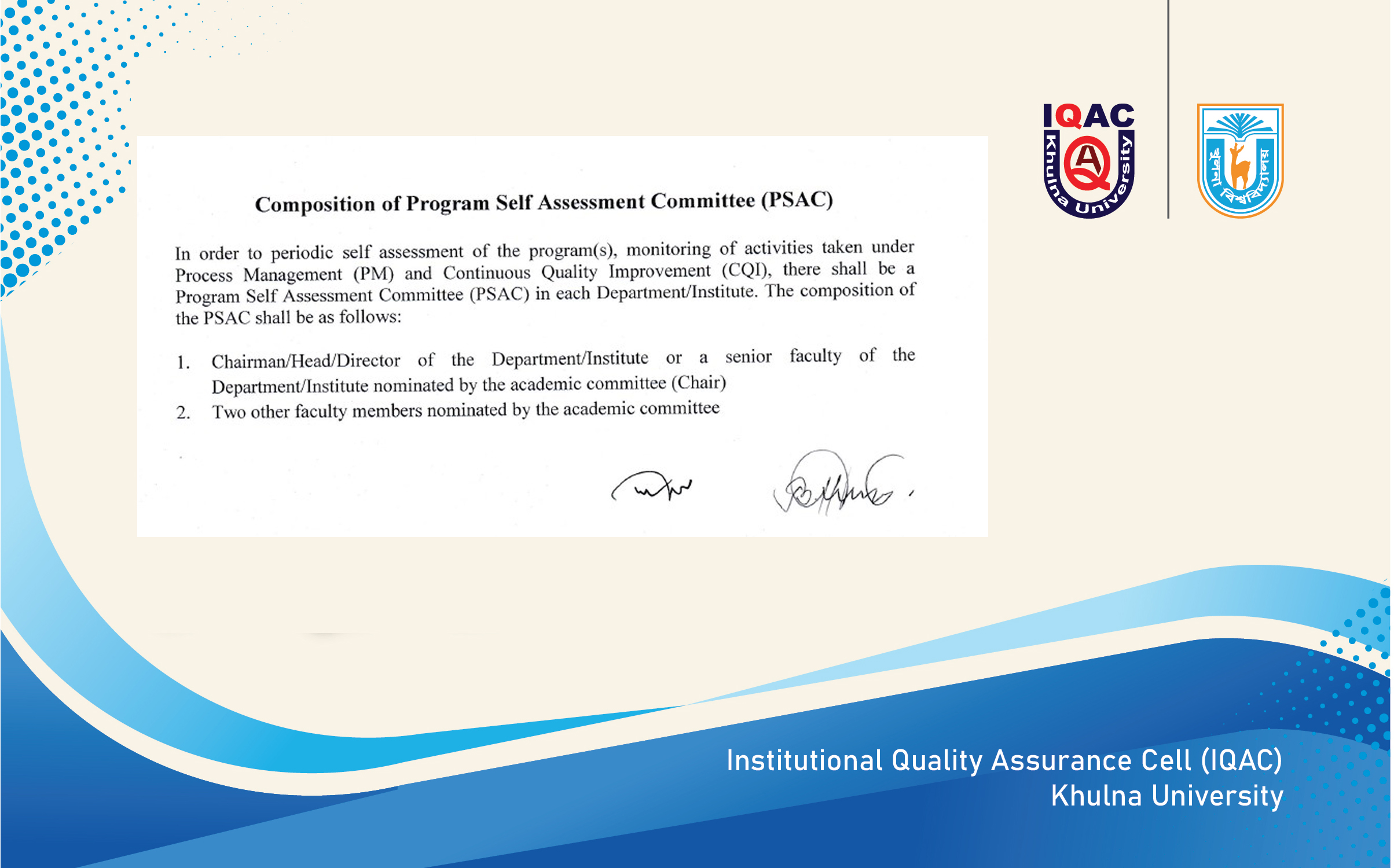 Program Self Assessment Committee (PSAC)